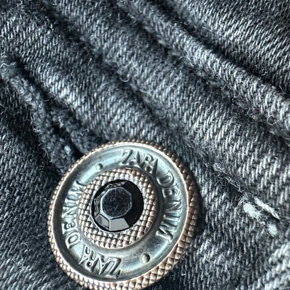 Zara Womens Jeans Mid Rise Skinny Stretch Slim Fit‎ Denim Charcoal Black Size 30 - Picture 8 of 16